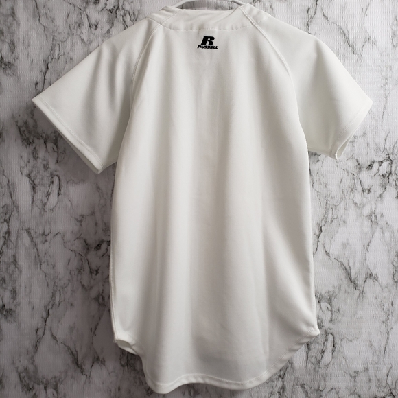 💕 Russell Athletic White Jersey Youth Size Medium - Picture 5 of 11